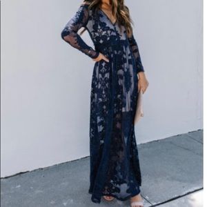 Vicki Dolls Navy lace dress